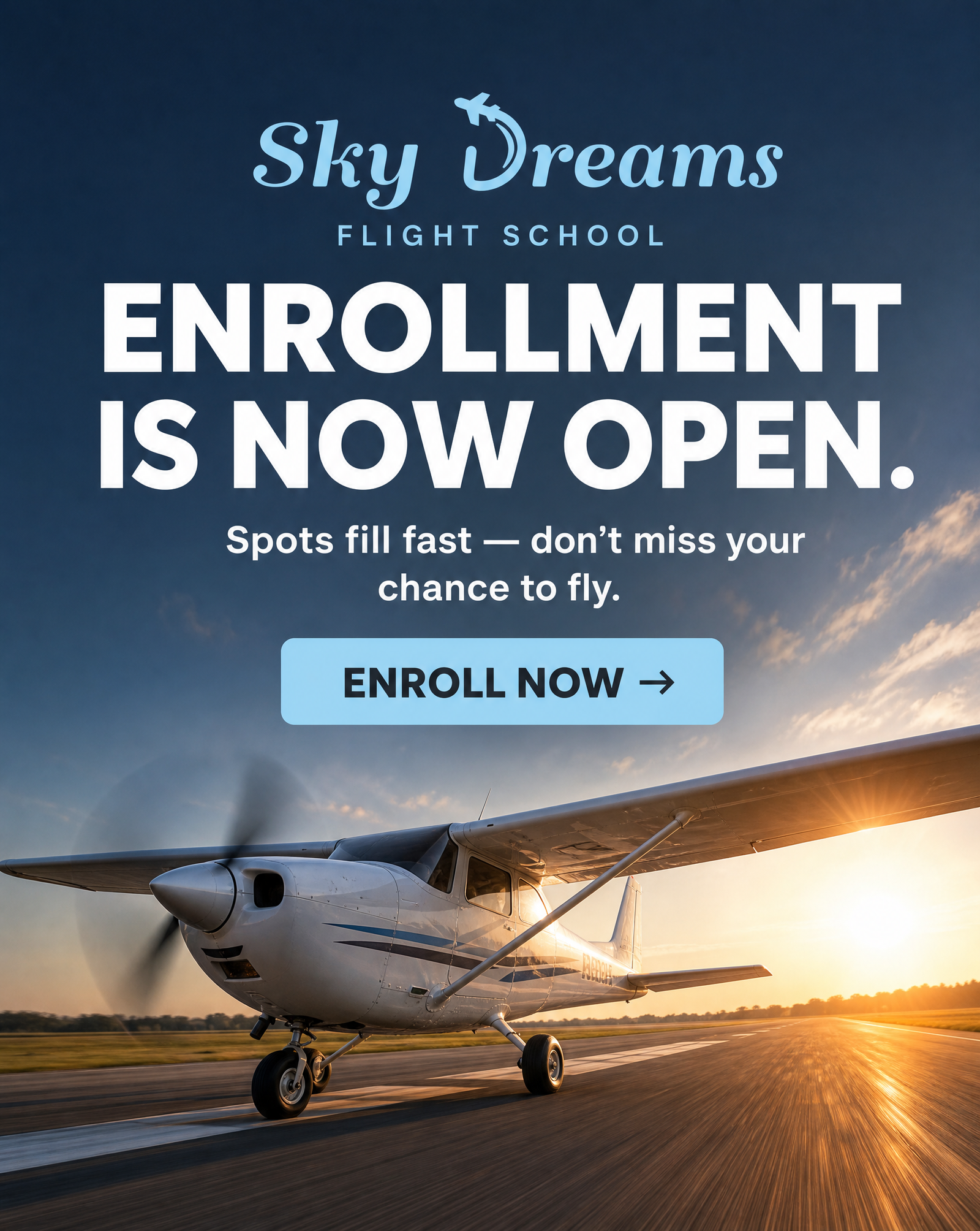 Meta ad creative — enrollment